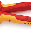 Alicates de corte lateral Knipex | 180 mm de longitud | aislado | armarios multicomponente | Aprobado por VDE | protección integrada - 70 06 180 t bk