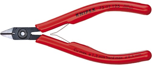 Alicates de corte lateral Knipex con bisel + abrazadera de alambre 125 mm - 7512125