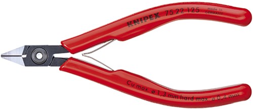 Alicates de corte lateral Knipex con bisel pequeño 125 mm - 7522125