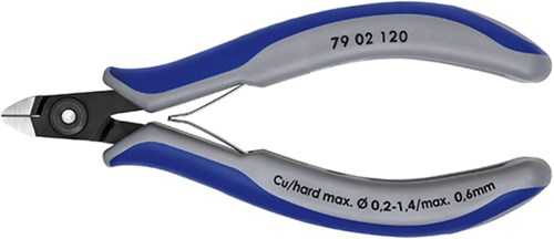 Knipex alicates de corte lateral mini cabeza 120 mm - 7902120