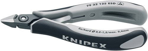Knipex alicates de corte lateral cabeza puntiaguda 125 mm esd - 7932125esd
