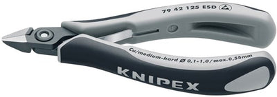 Pinza Knipex a taglio laterale testa appuntita 125 mm esd - 7942125esd
