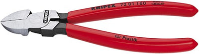 Pinza a taglio laterale Knipex per plastica con rivestimento in plastica 180 mm - 7201180