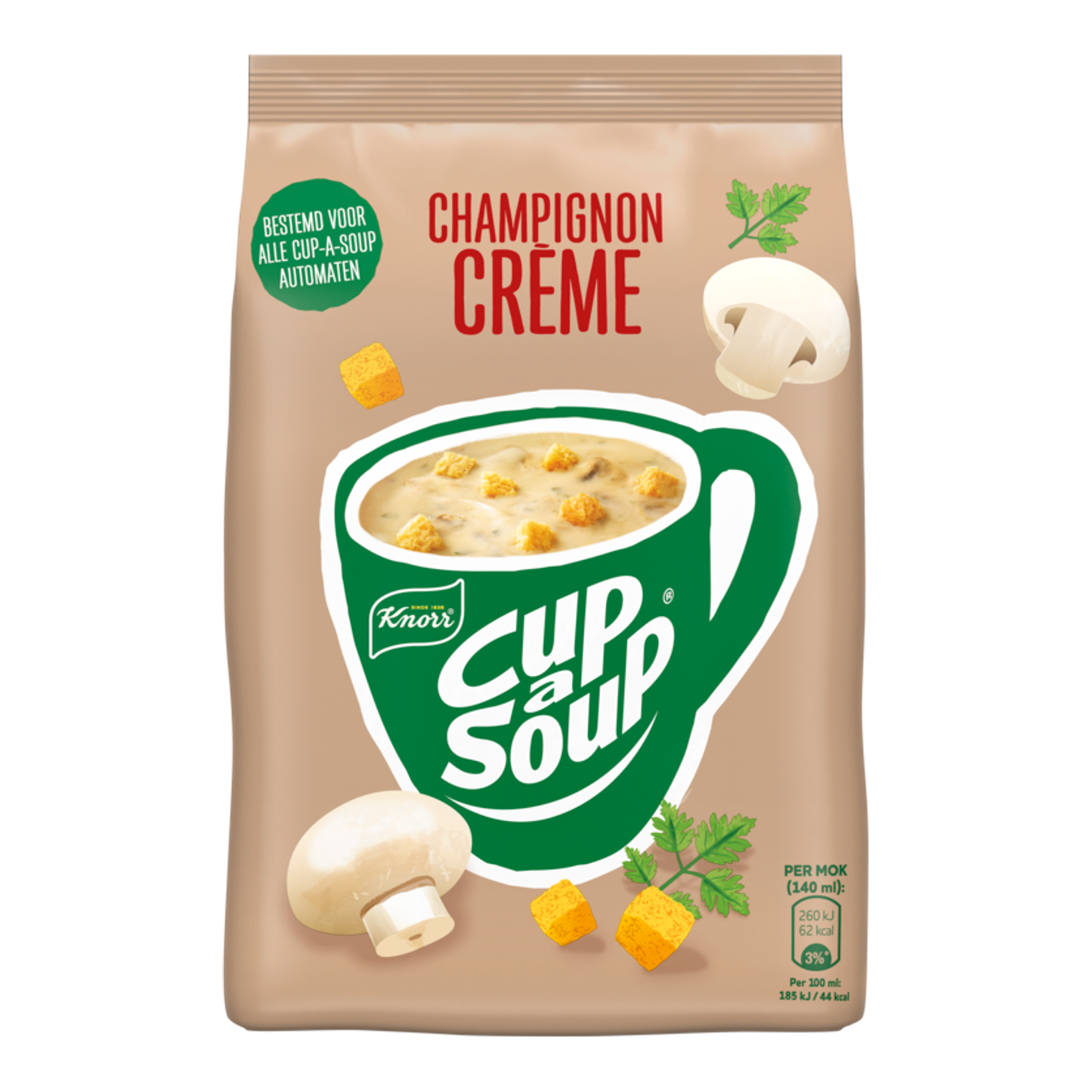 Cup-a-soup knorr vending champignon creme (4 zakken)