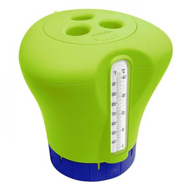 Control de cloro de piscina con termómetro