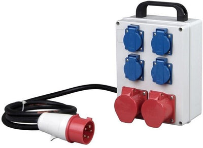 Distribuidor kopp cee 5p 16a 400v a 2xcee + 4xwcd - 6314200
