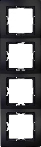 Cornice copertura Kopp hk05 nero opaco a 4 vie - 4621760