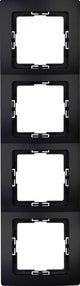 Cornice copertura Kopp hk05 nero opaco a 4 vie - 4621760