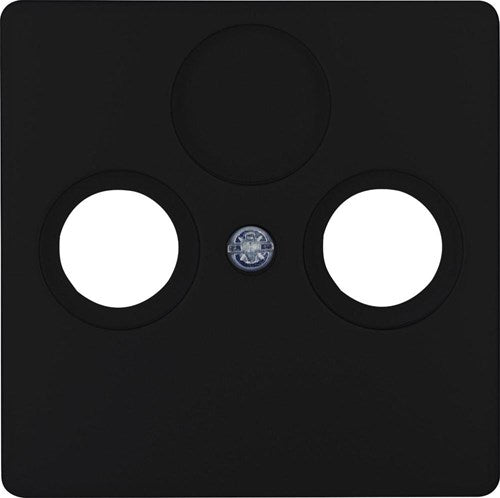 Kopp hk05 placa de cubierta negra mate para coaxial - 4621640