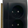 Kopp hk05 presa doppia da incasso nero opaco - 4621715