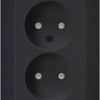 Kopp hk05 presa doppia da incasso nero opaco - 4621715