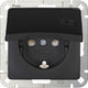Kopp hk05 presa da incasso nero opaco ra con coperchio - 4621710