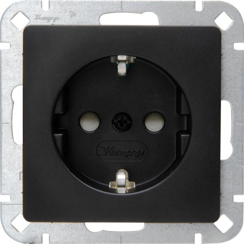 Kopp hk05 presa da incasso nero opaco ra + blocco sicurezza bambini - 4621700