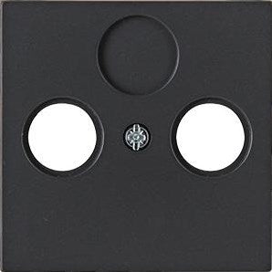 Enzo kopp hk07 antraciet afdekplaat voor coax - 4623040