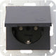Kopp hk07 presa da incasso ra antracite con coperchio + blocco sicurezza bambini - 4623150