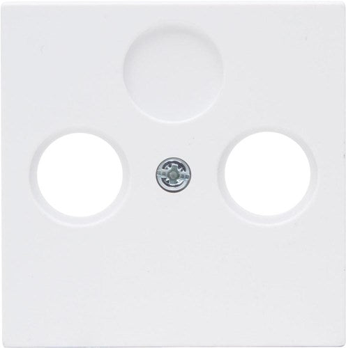 Kopp hk07 placa de cubierta blanca pura mate para coaxial - 4624040
