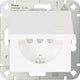 Kopp hk07 presa da incasso ra bianco puro opaco con coperchio + blocco sicurezza bambini - 4624150