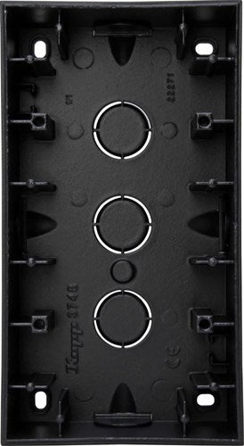Enzo kopp hk07 pure mat zwart 2 voudig opbouwdoos - 4624810
