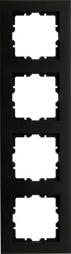 Enzo kopp hk07 pure mat zwart 4 voudig afdekraam - 4624730