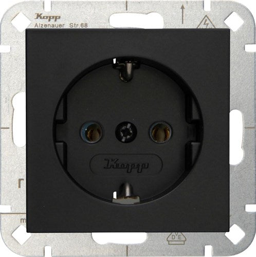 Kopp hk07 enchufe empotrado negro mate puro ra - 4624600