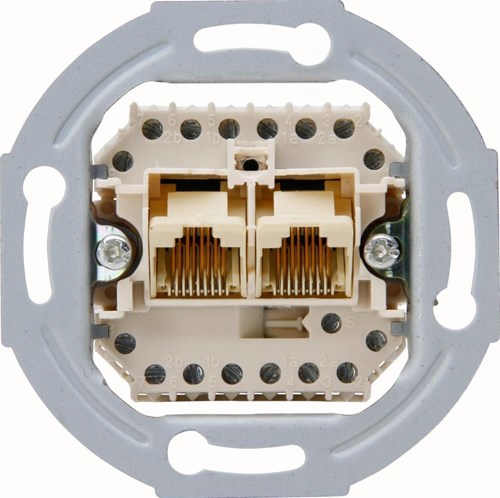 Enzo kopp inbouw unit utp cat5 rj45 2-voudig - 4620311
