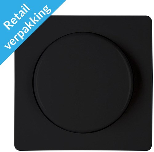 Placca Kopp Paris nero opaco + dimmer a pulsante - 4625230