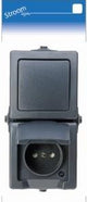 Kopp swd interruttore combinato da parete ra verticale antracite - 6628250