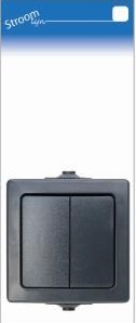Interruttore da superficie Kopp swd serie antracite - 6628270