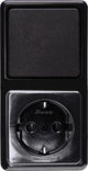 Interruttore combinato Kopp nero con montaggio a superficie - 4626160