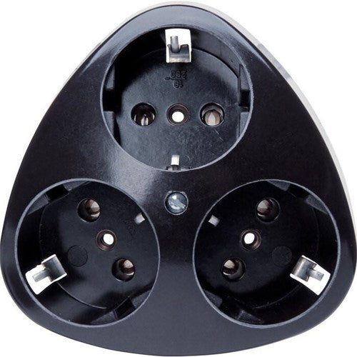 Presa Kopp nera da parete RA tripla - 4626120
