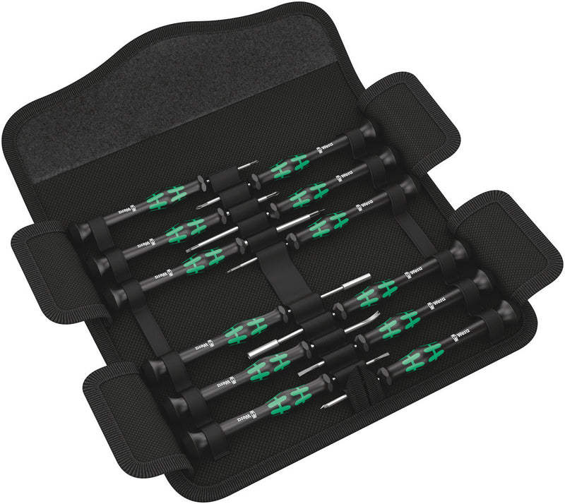 Wera compakt micro 21 esd 1 schroevendraaier (zwart groen, voor elektrische apparaten)