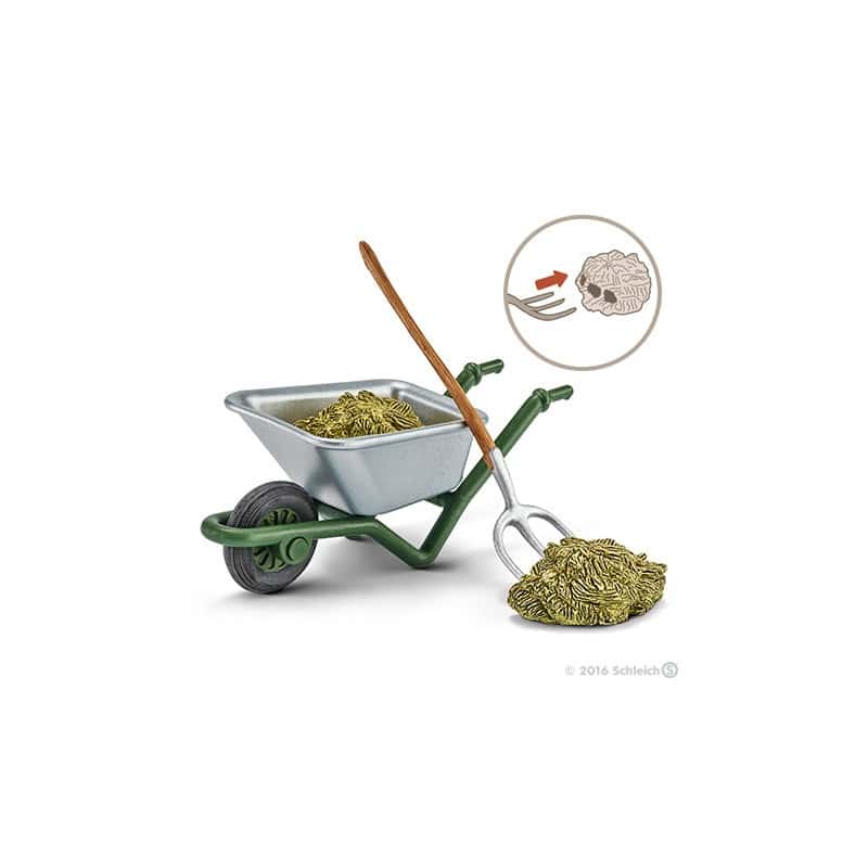 Farm World wheelbarrow with hay and Riek