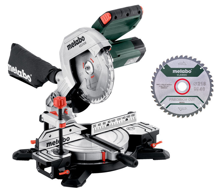 Juego de sierra tronzadora Metabo ks 216 m | último modelo | + hoja de sierra adicional - 610216900
