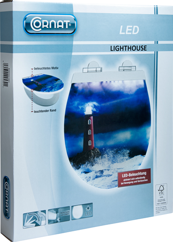 Asiento de inodoro cornat mdf light house sc - ksdsc361