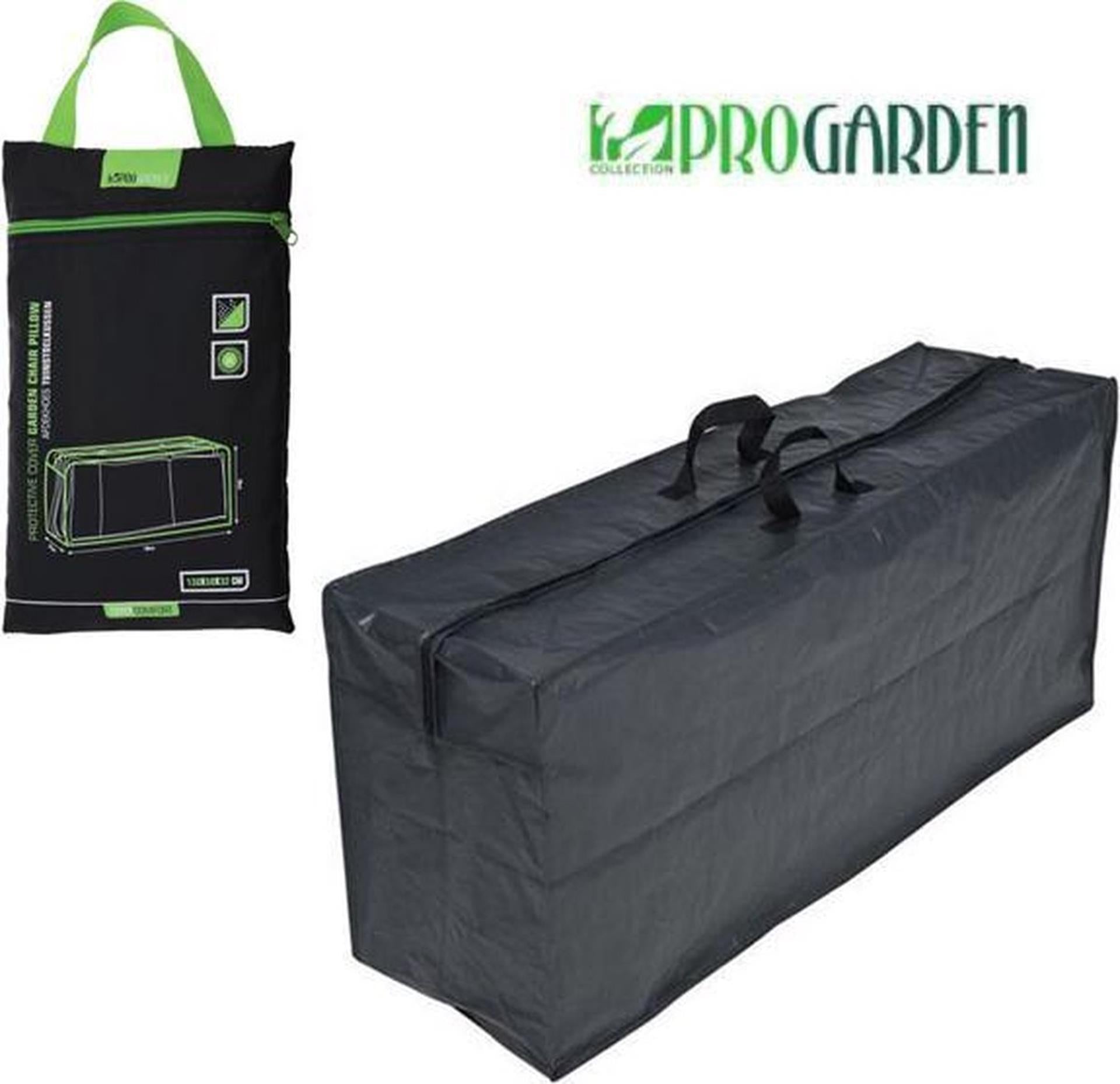 Prove di cuscino da giardino da giardino da giardino 130x50x32 nero