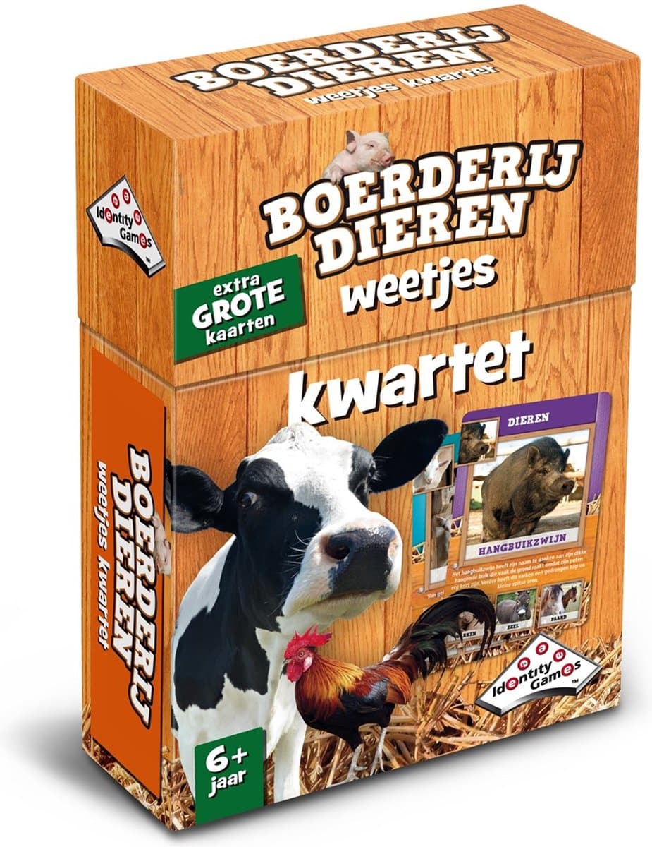BoosterBox Identity Games Farm Dieren Facts Quartet 02265