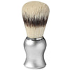 Pennello da barba Omega setole di maiale con effetto pelo di tasso manico grigio opaco + standard 11cm