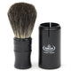 Brocha de afeitar omega 100% tejón negro brocha de viaje 9cm