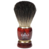 Pennello da barba Omega manico in resina 100% tasso nero + standard 10cm