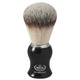 Brocha de afeitar omega hi-brush pelo sintético efecto pelo de tejón mango negro 11cm