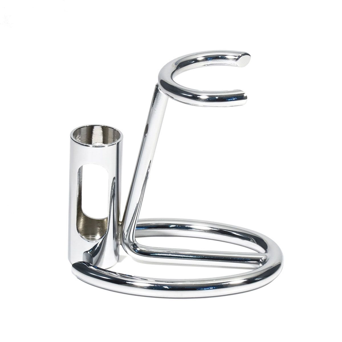 Portapennello da barba Omega cromato con porta rasoio
