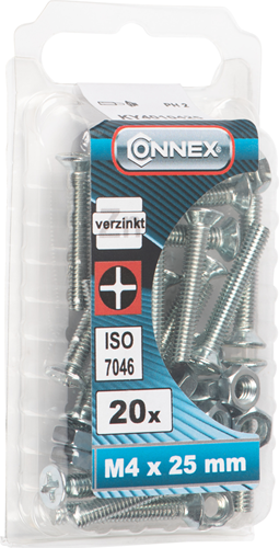 Vite metallica Connex vz-k m4x25 20pz vz - ky4010425