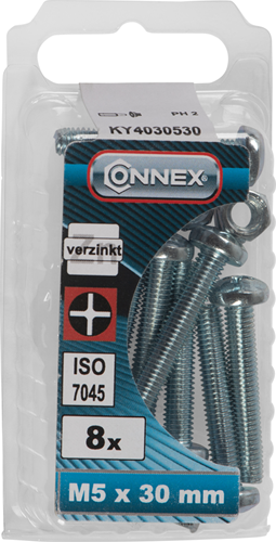 Vite metallo Connex cy-k m5x30 8pz vz - ky4030530