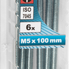 Tornillo metálico connex cy-k m5x100 * 6 piezas vz - ky4030599