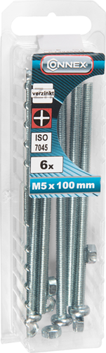 Connex metal screw cy-k m5x100 * 6 pcs vz - ky4030599