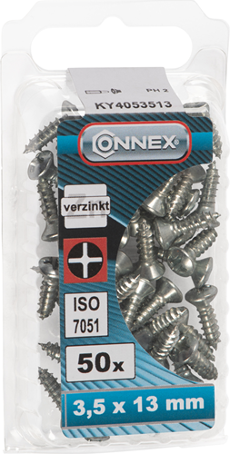 Vite lamiera Connex bv-k 3,5x13 50pz vz - ky4053513