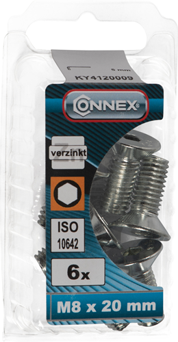 Connex perno hexagonal vk m8x20 6uds vz - ky4120009