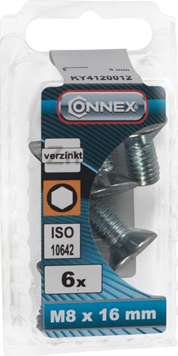 Perno con vaso hexagonal Connex vk m8x16 6uds vz - ky4120012