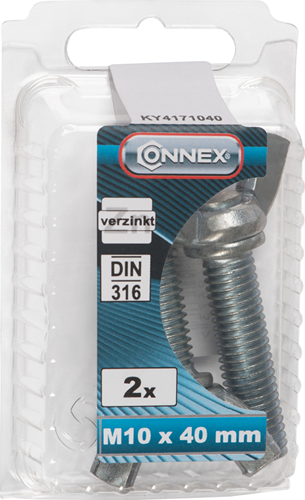 Connex vleugelbout m10x40 2st vz - ky4171040