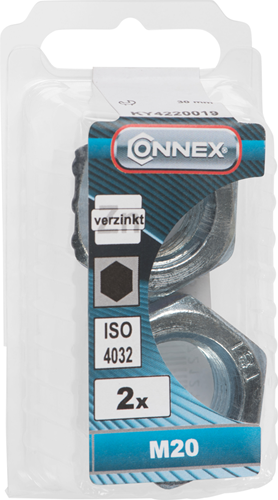 Tuerca hexagonal Connex m20 2 piezas vz - ky4220019
